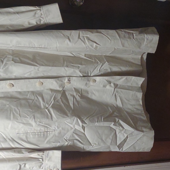 Vintage pioggia raincoat trench coat MCM 60s 70s bell-shaped smocked long length - Picture 2 of 10